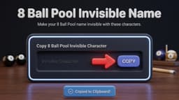 8 Ball Pool Invisible Name