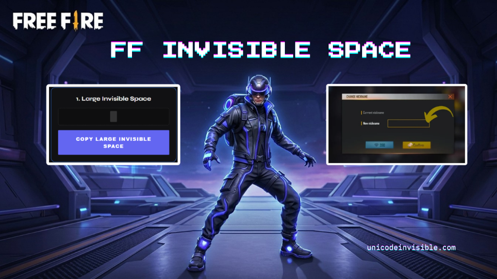 Free Fire Invisible Space Generator Tool - Copy and Paste Blank Text for FF Names